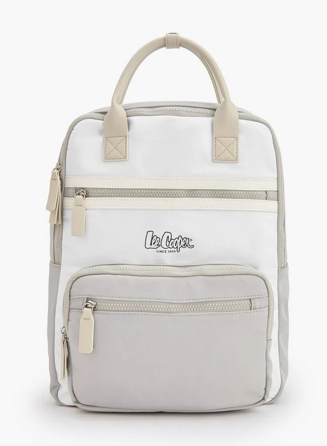 Lee Cooper Colourblock Backpack With Pencil Pouch