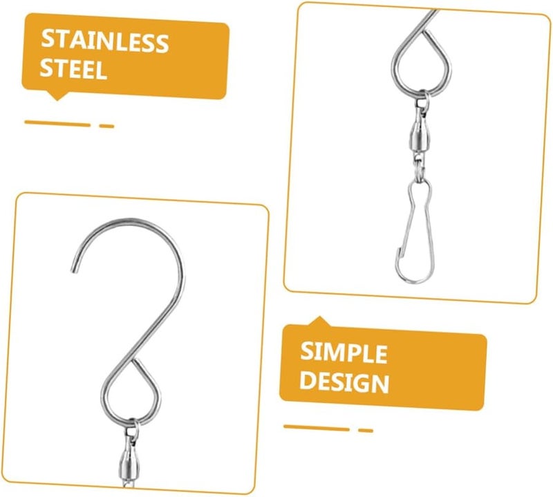 Stainless Steel Swivel Hooks 20 Pack For Wind Chimes Lanterns Home Decor Easy Install - Image 5