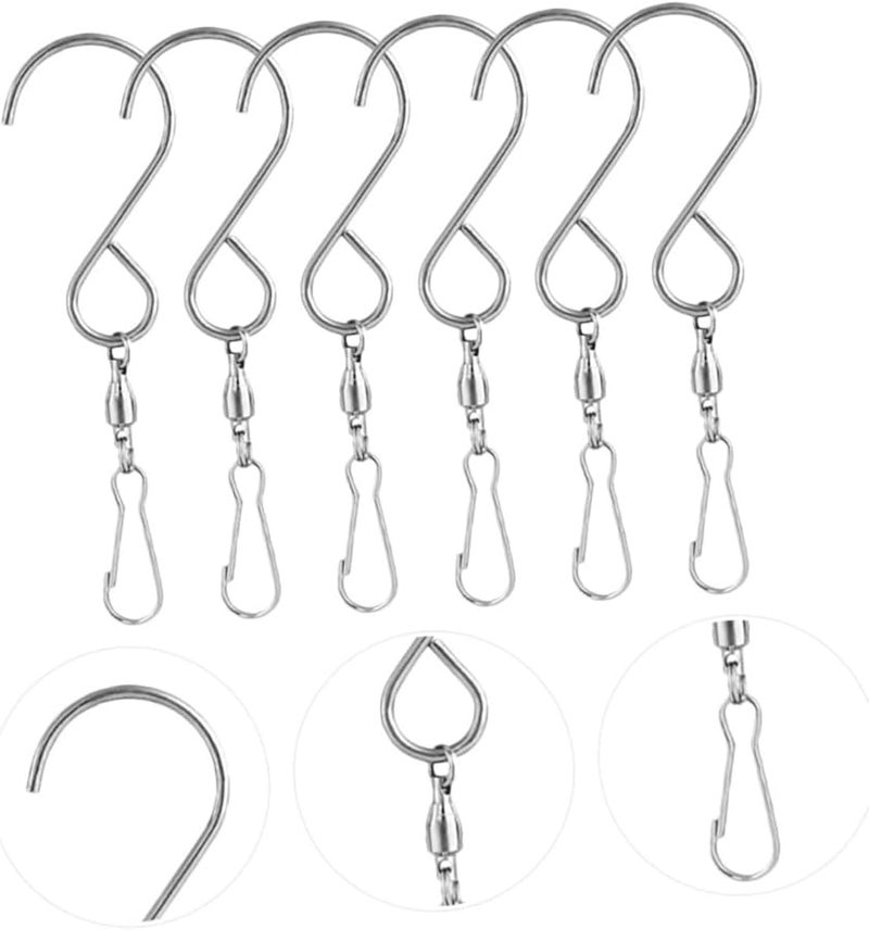Stainless Steel Swivel Hooks 20 Pack For Wind Chimes Lanterns Home Decor Easy Install - Image 3