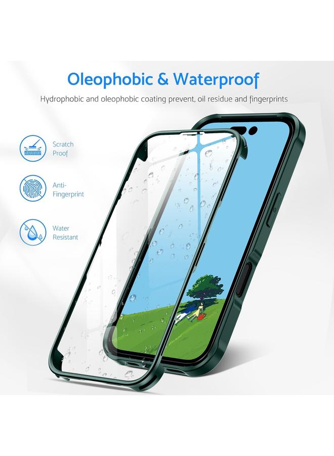 Zaboon Case For iPhone 13 Pro Max Double-sided Plastic Glass Phone Protective Case - Image 3