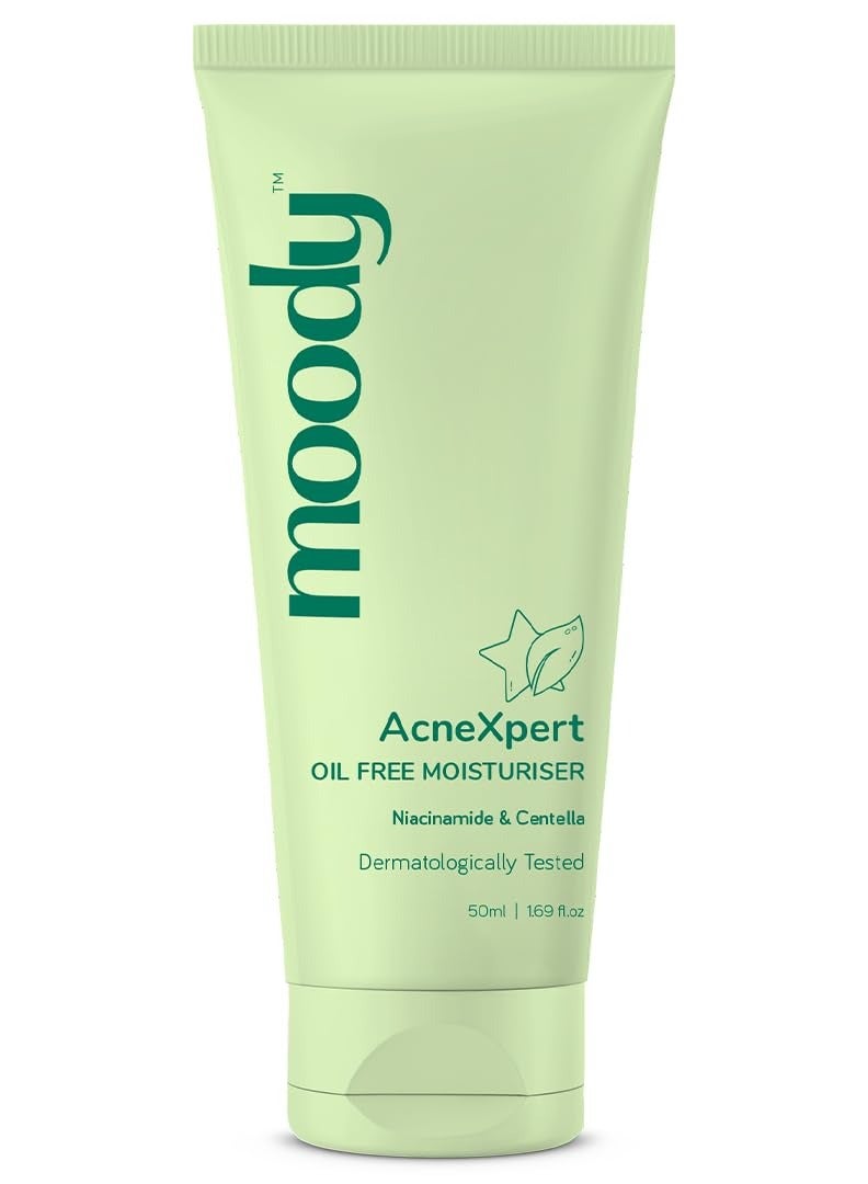  مودي مرطب خالي من الزيوت من أكسبرت مع الشاي الأخضر والسكوالين | يقلل من الشوائب والزيوت الزائدة وعلامات حب الشباب للحصول على بشرة مشرقة وموحدة اللون | مرطب غير دهني وخفيف الوزن لجميع أنواع البشرة، 50 مل - Image 1