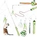 BEBOBLY 3in1 Retractable Cat Wand Toy for Indoor Cats Interactive Cat Feather Toys - Image 3