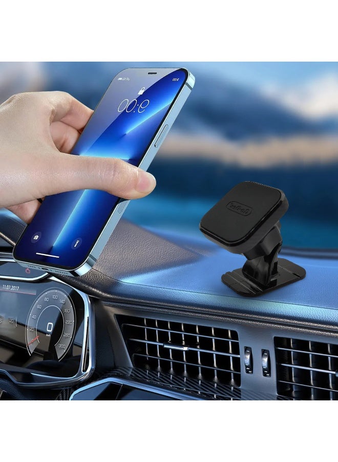 Go-Des GD-HD635 Magnetic Car Phone Holder Mount, Universal 360° Flexible Rotating Dashboard Cell Phone GPS Bracket, Strong Sticky Super Glue Base for Curved Surface & Desktop, Secure, Safe, Hands-Free - Image 4