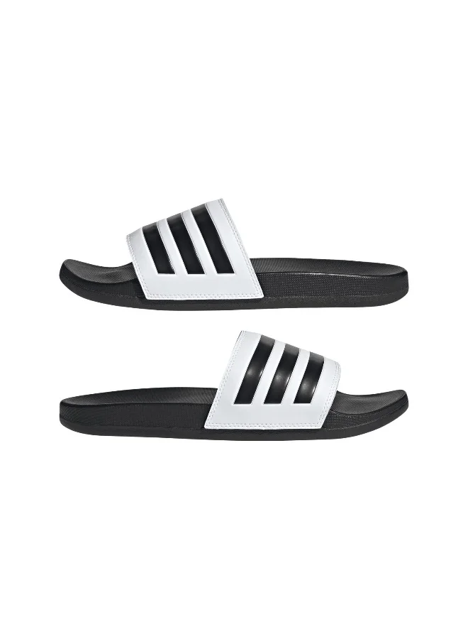 adidas أديليت كومفورت سلايدز رياضية بيضاء للجنسين 4