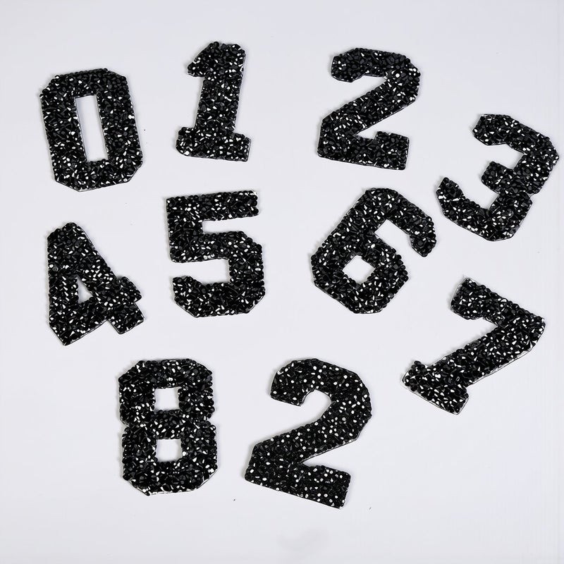 Multi Fabric Compatible Number Iron On Patches 0-9 - Image 1