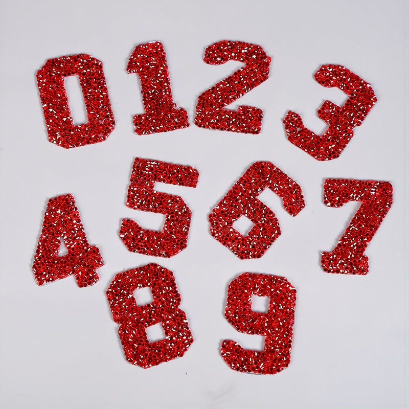 Multi Fabric Compatible Number Iron On Patches 0-9 - Image 3