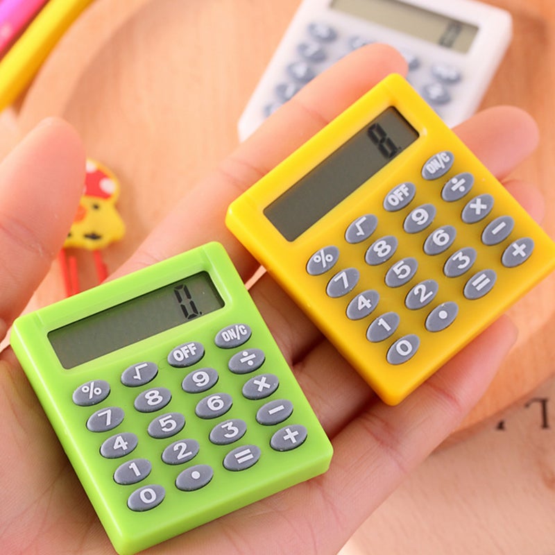 3 قطع صغيرة من الطلاب تعلم Caculator أداة حساب عداد محمولة - Image 1