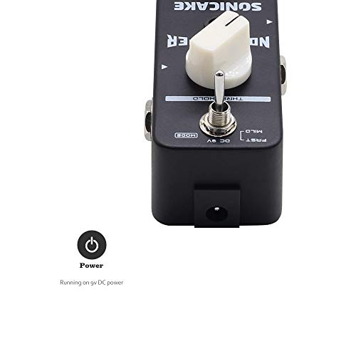 SONICAKE دواسة تأثيرات بوابة الضوضاء لدواسات الجيتار مزيل الضوضاء ممسحة الضوضاء دواسة تأثيرات الجيتار 2 أوضاع تجاوز حقيقي - Image 4