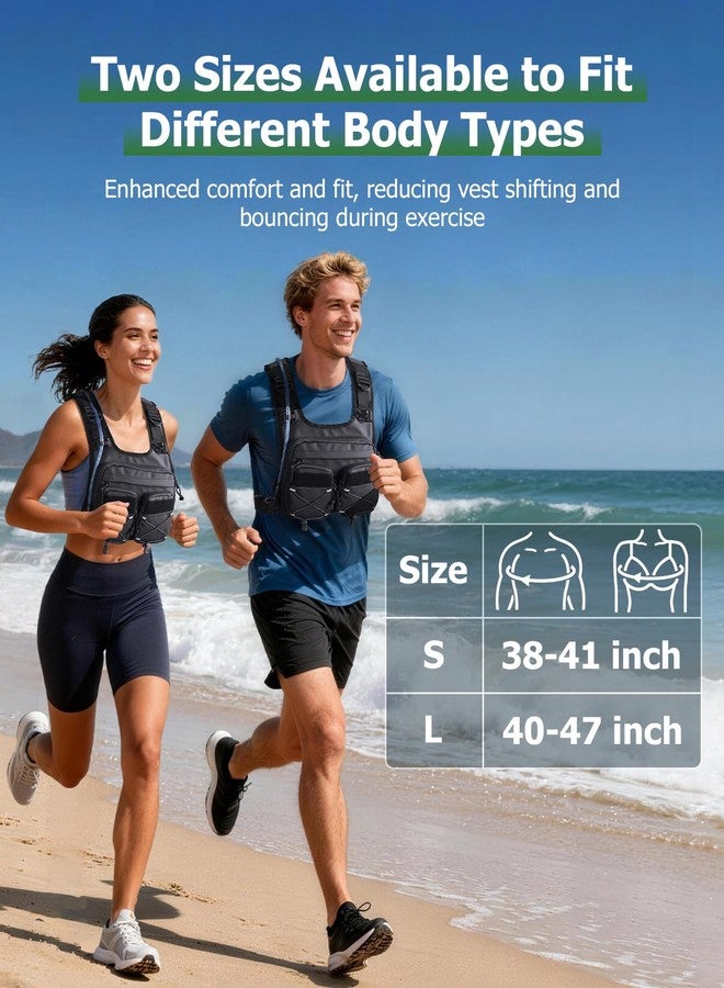 NOOLA Running Vest with 2L Water Bladder, Reflective Hydration Backpack for Men Women, Lightweight Chest Pack with Phone Pocket Adjustable Running Backpack for Marathon Fishing Cycling Hiking, Small - Image 4
