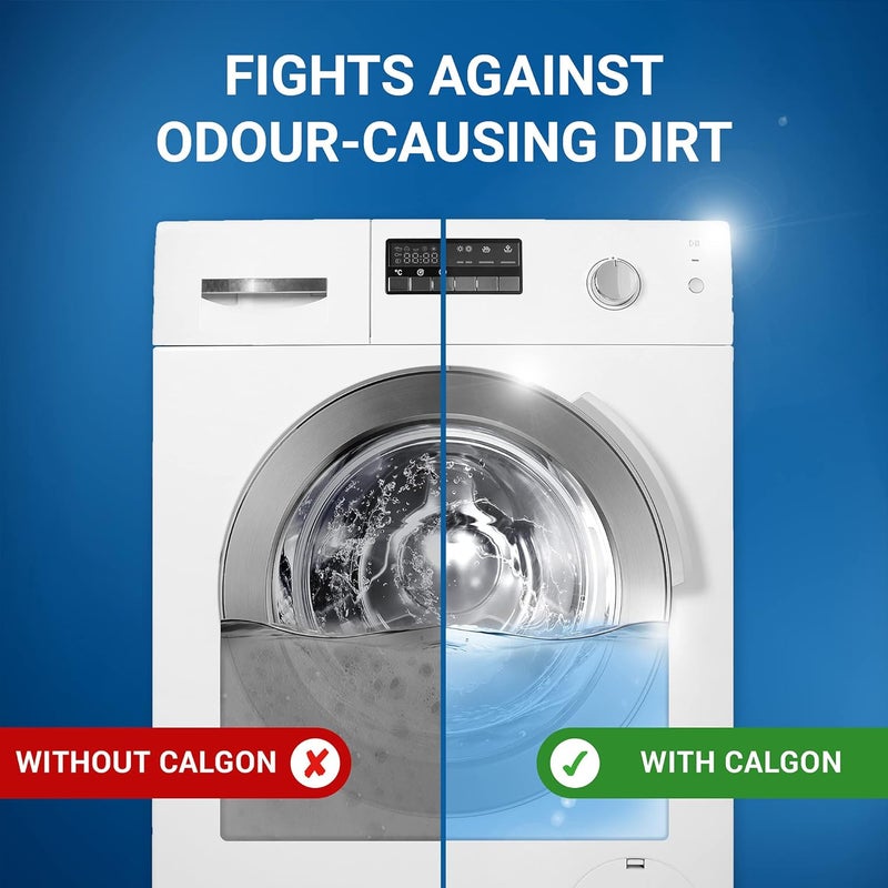 Calgon 4-in-1 Washing Machine Cleaner and Water Softener Tablets, Removes Limescale & Odours, Deep Clean, Units: 15 Tablets, Pack of 1 (Packaging May Vary) - Image 2