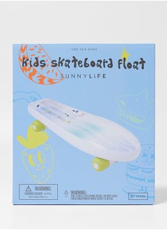SUNNY LIFE Kids Inflatable Skateboard Pool Float – Blue Lime | Water Raft for Kids | Summer Pool Toy | Outdoor Swimming Floatie | Lightweight Beach Float for Children  - Image 5