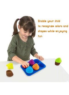 RAINBOW TOYFROG Cupcake Toy Toddler Toy Learning Colors And Shapeshape Sorting Toys For Toddlersgeometry Manipulatives Toddler Sensory Toys For Toddlers 13 Toddler Montessori Toys For 18 Month Old Girls Boys  - Image 3