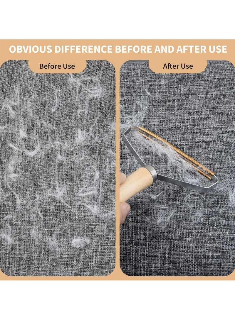 2 Pieces Reusable Lint Shaver, Dog and Cat Hair Remover, Reusable Lint Shaver, Roller Cleaner Lint Remover for Carpet, Clothing, Fabric Sofa, Furniture and Car (Gold, Silver, Yellow) - Image 4