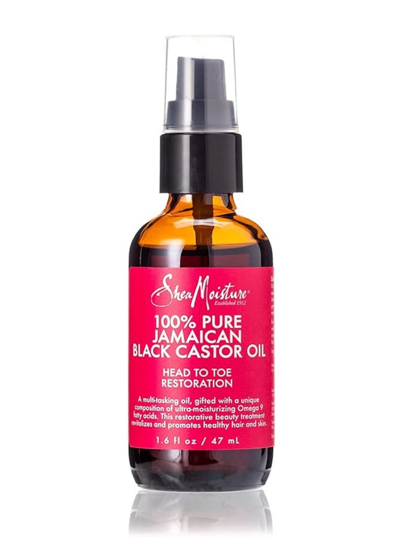 Shea Moisture 100% Pure Jamaican Black Castor Oil Head To Toe Restoration 47 ml - Image 1