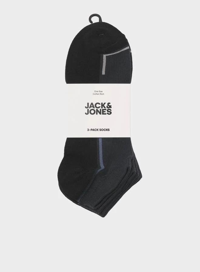 JACK & JONES Pack of 3 - Printed Crew Socks