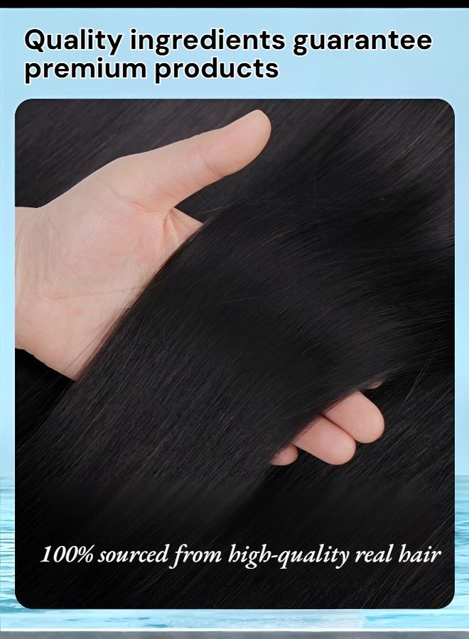 [Suitable for All Ages] Short Natural Black Men's Wig - Image 5