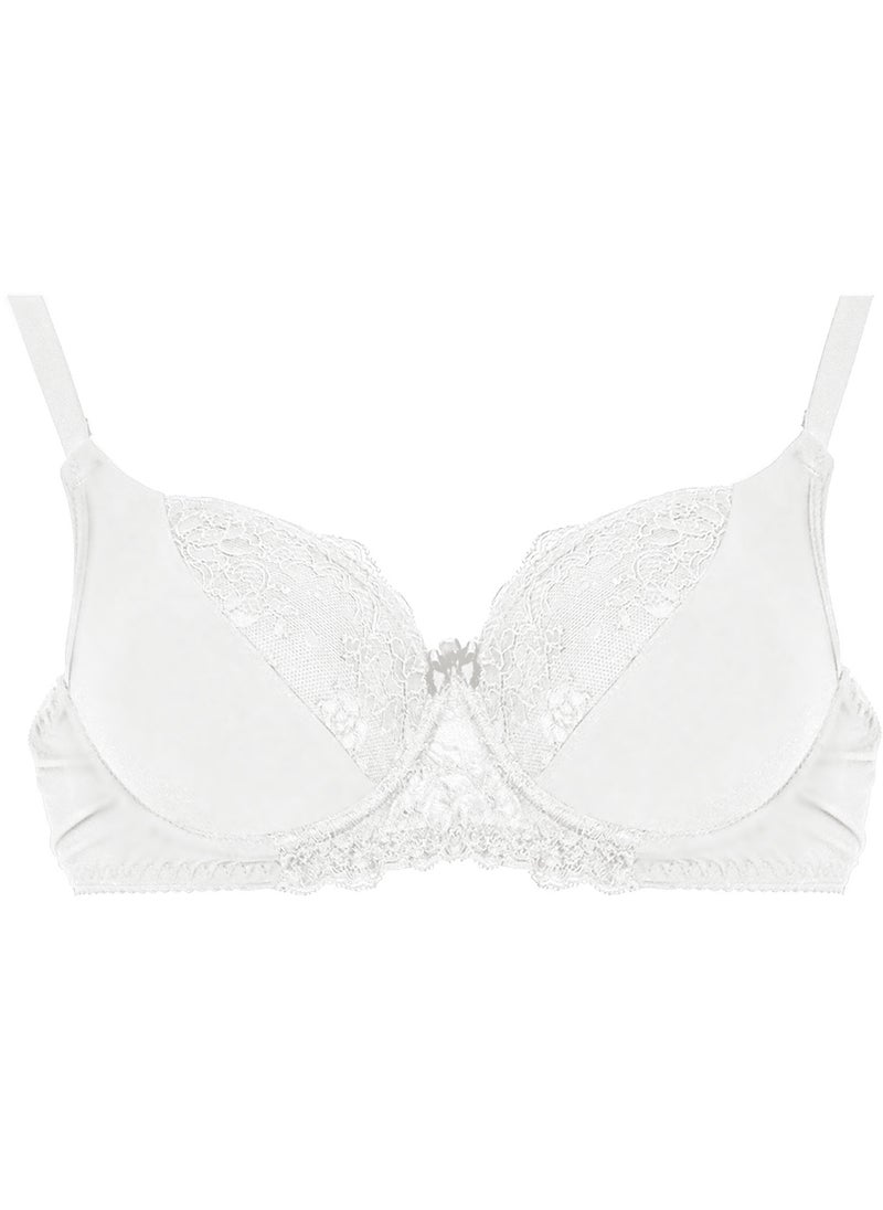 Women's bra lined with soft lace embroidery for more elegance and beauty, designed with cap B, push-up bra with a modern and new design