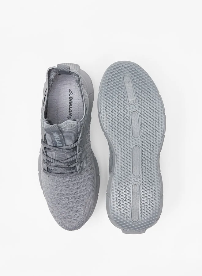 شو اكسبرس Men Textured Sports Shoes with Lace Detail