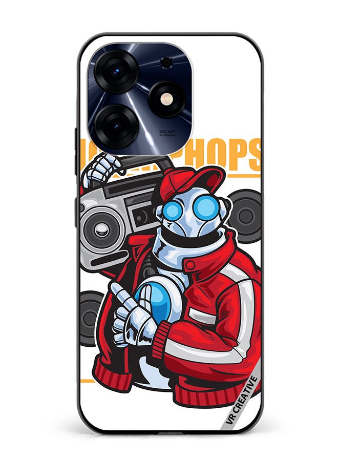 VR CREATIVE Protective Case Cover For Tecno Spark 10 Pro Robot Dancer Design Multicolour - Image 1