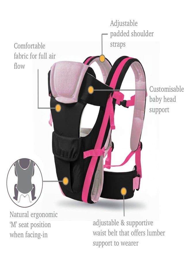 سنابترون حقيبة حمل الأطفال سنابترون للأطفال من عمر 0-3 سنوات - حقيبة حمل مريحة للمواليد الجدد | حقيبة حمل قابلة للتعديل | حقيبة حمل أطفال بأربعة أوضاع حمل | حقيبة حمل أطفال مزودة بدعامة للرأس وحزام أمان وأحزمة بإبزيم للأطفال من عمر 0-24 شهرًا - Image 5