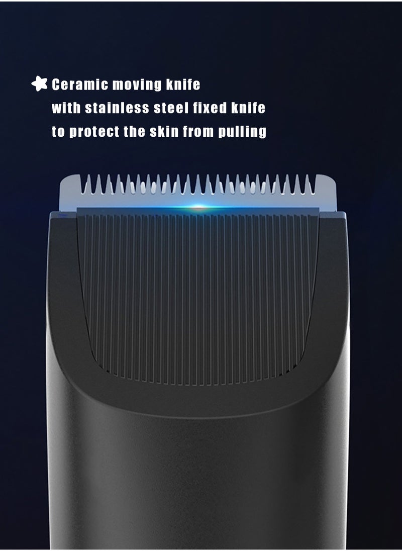LAC LAICHY - Electric Body Hair Trimmer Waterproof Wet Dry Cordless Body Groomer Ceramic Blade Body Hair Trimmer with LED Display Shaver Pubic Hair Trimmer Body Groomer Kit for Full Body Grooming - Image 1
