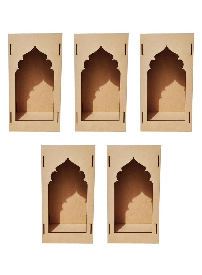 LET'S DIY Plain Jharokha Box MDF Cutout for DIY Art and Craft Projects | Wall Hanging Decorations, Festival Gift, Wedding Decor - Customizable Wooden Craft Piece - Image 1