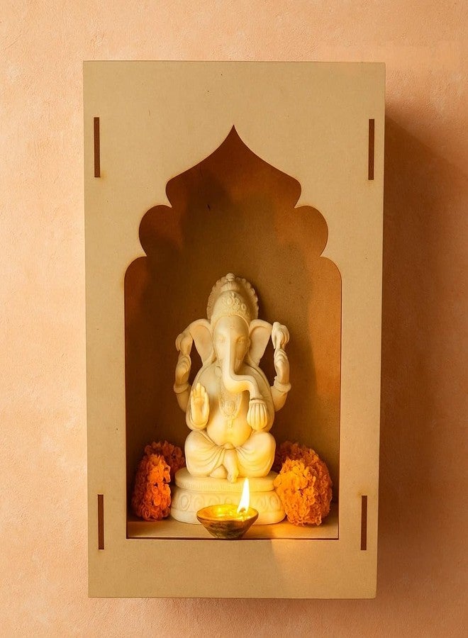 LET'S DIY Plain Jharokha Box MDF Cutout for DIY Art and Craft Projects | Wall Hanging Decorations, Festival Gift, Wedding Decor - Customizable Wooden Craft Piece - Image 5