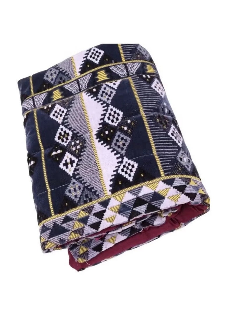 Luxury floor mat with a heritage-style cushion measuring 190*90 cm, ideal for travel, camping, and home use - Multi-colored - Image 4