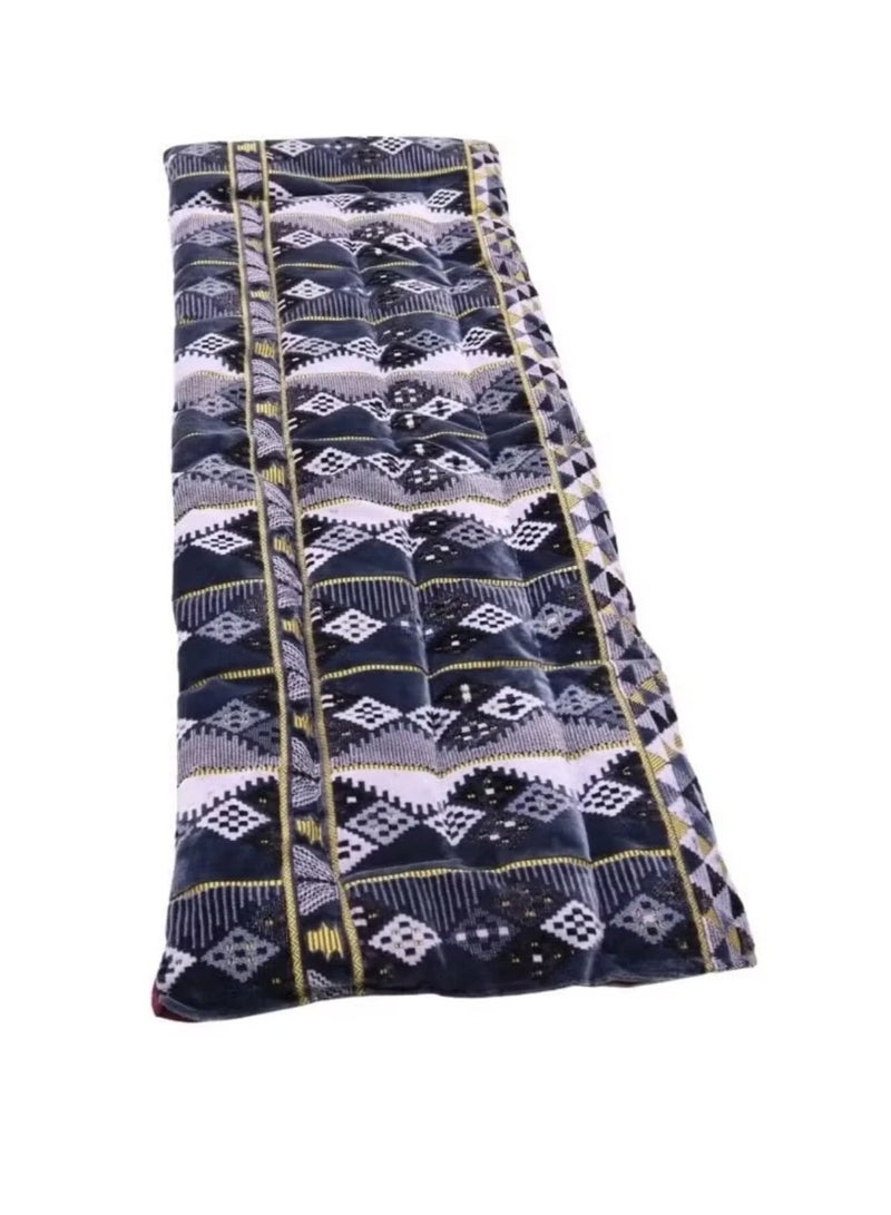 Luxury floor mat with a heritage-style cushion measuring 190*90 cm, ideal for travel, camping, and home use - Multi-colored - Image 5