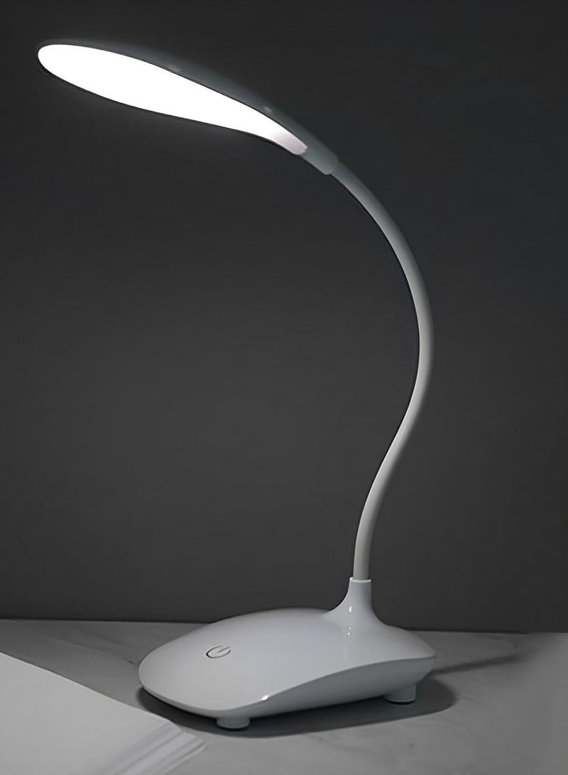 Kimaya Desk Lamp with Flexible Gooseneck 3 Level Brightness, Rechargeable Table Light, Table Lamp 5W Touch Control, Dimmable Reading Lamp, Compact Portable lamp for Dorm Study Office Bedroom, Eye-Caring and Energy Saving - Image 4