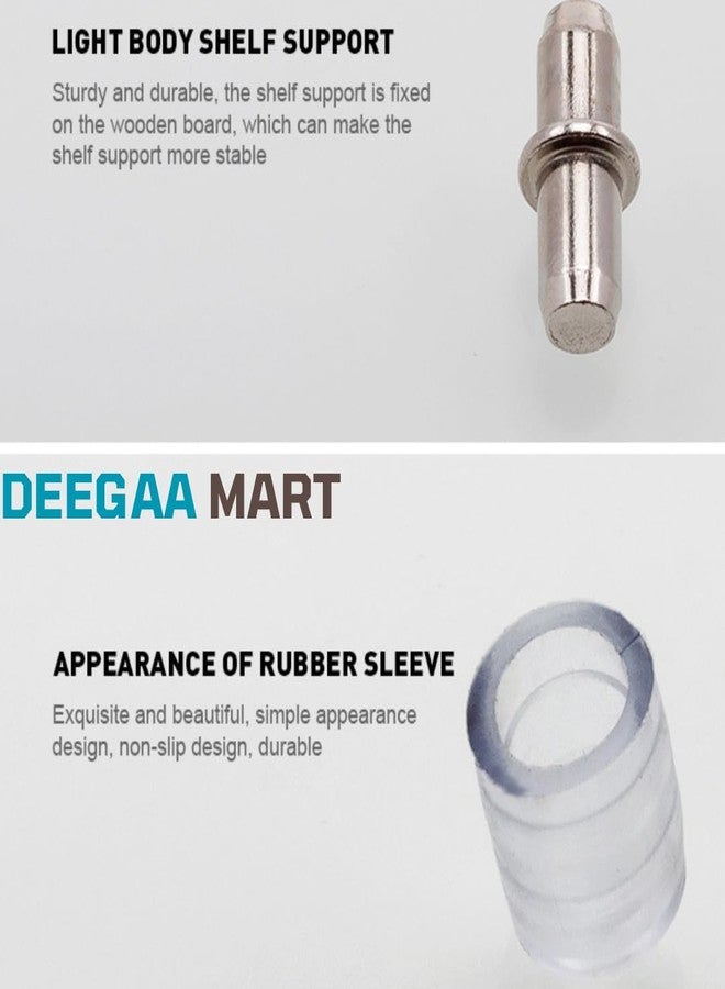 DEEGAA MART DEEGAAMART Shelf Support Pegs ,Shelf Holder Replacement Peg , 5mm Cabinet Shelf Pins, L Shaped Shelf Pins , Metal Adjustable Shelving Pegs , Straight Support Pins (70 Nos) - Image 2