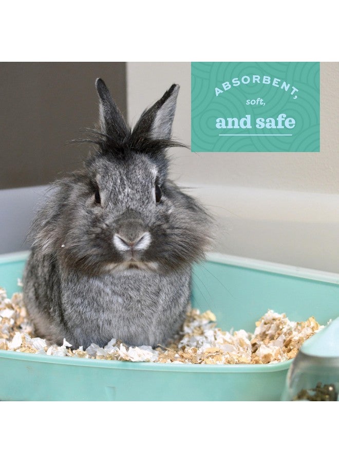 أوكسبو فرش أوكسبو بيور كومفورت للحيوانات الصغيرة، رمل ماص للروائح والرطوبة لصندوق فضلات الأرانب، فرش خالٍ من الغبار لقفص خنزير غينيا، ورق أبيض، كيس سعة 36 لترًا - Image 3