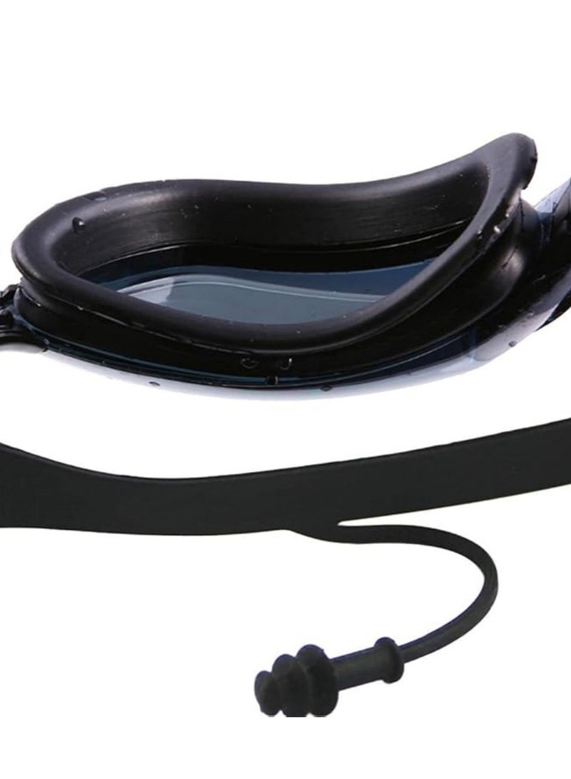 Generic Swim Goggles, Swimming Pool Glasses Strap Clear Lens for Adult Men Women Kids Youth No Leaking Anti Fog Safety UV Protection Waterproof (Black) - Image 3