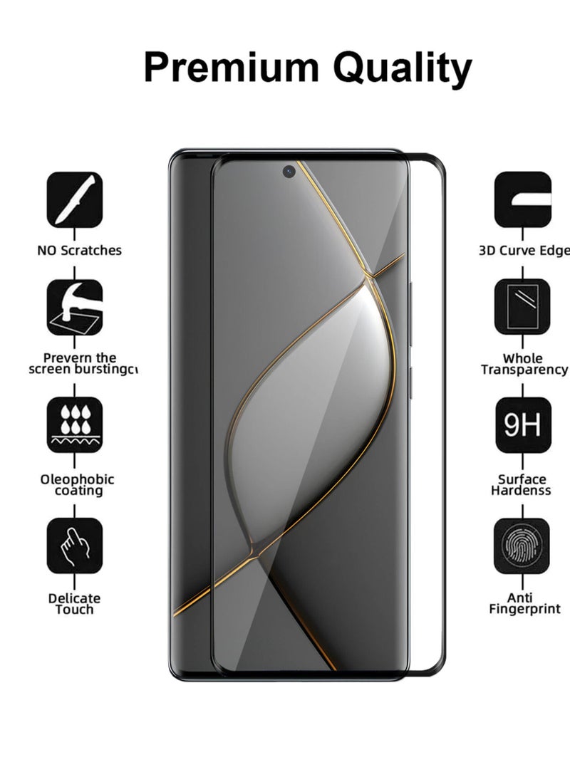 Tecno Spark 20 Pro Plus Screen Protector – Edge to Edge Tempered Glass Screen Protector, High Transparency, Delicate Touch, Anti-Explosion, Smooth Arc Edges, Easy Installation  - Image 2