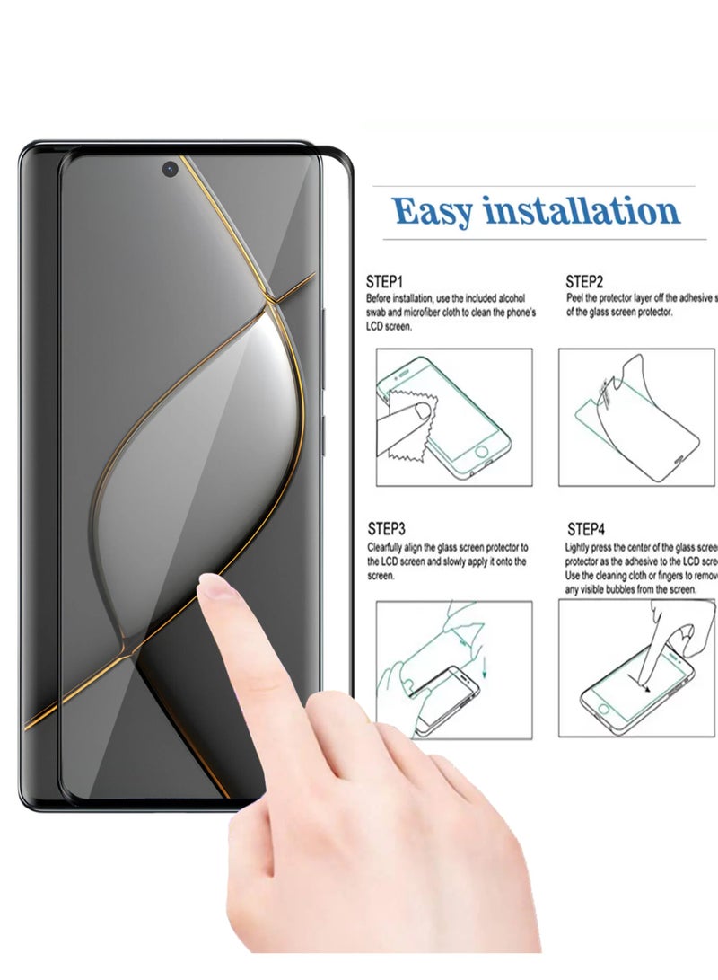 Tecno Spark 20 Pro Plus Screen Protector – Edge to Edge Tempered Glass Screen Protector, High Transparency, Delicate Touch, Anti-Explosion, Smooth Arc Edges, Easy Installation  - Image 4