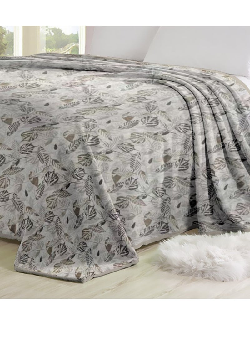 سمارت هوم بطانية نفرين فاخرة لجميع المواسم 220×200 سم وزن 1400 جرام – بطانية سرير ناعمة ودافئة – بطانية شتوية وصيفية خفيفة ومريحة لغرفة النوم والكنبة والقيلولة والسفر - Image 2