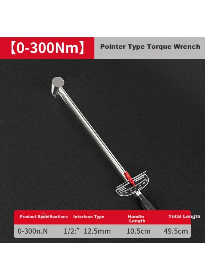 Delixi Delis Torque Wrench Pointer Type Kilogram Force Torque Wrench Professional Automotive Repair High Precision Torque Socket Wrench - Image 1
