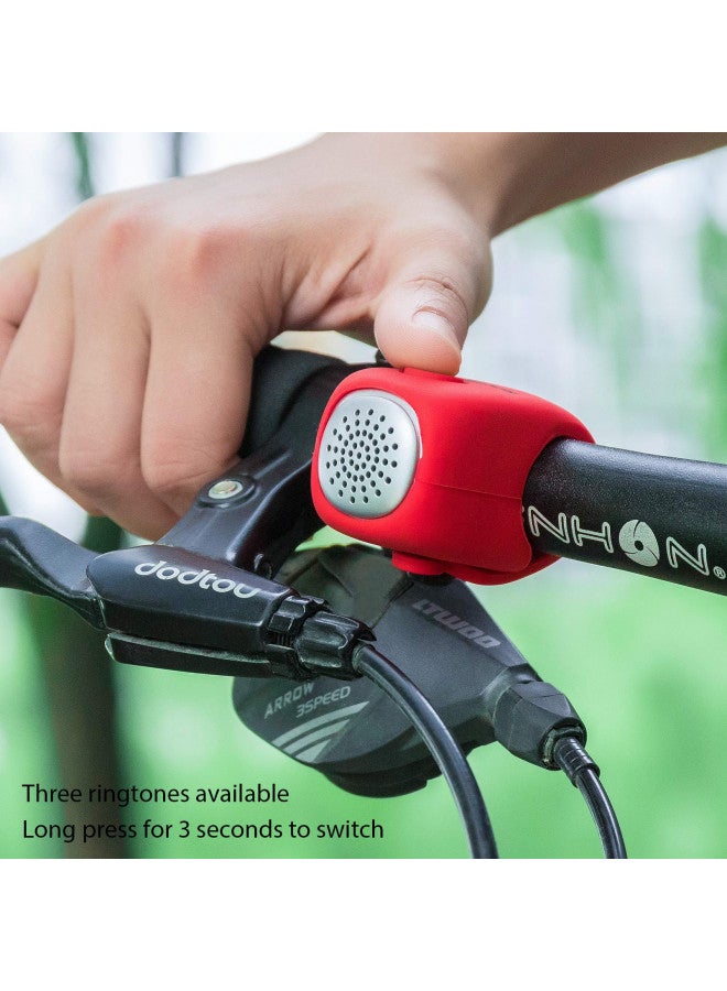 Rockbros ROCKBROS Electra Bike Bell 90dB Electric Cycling Bells Loud Bicycle Horns Water-Resistant 3 Sound Modes Black - Image 3