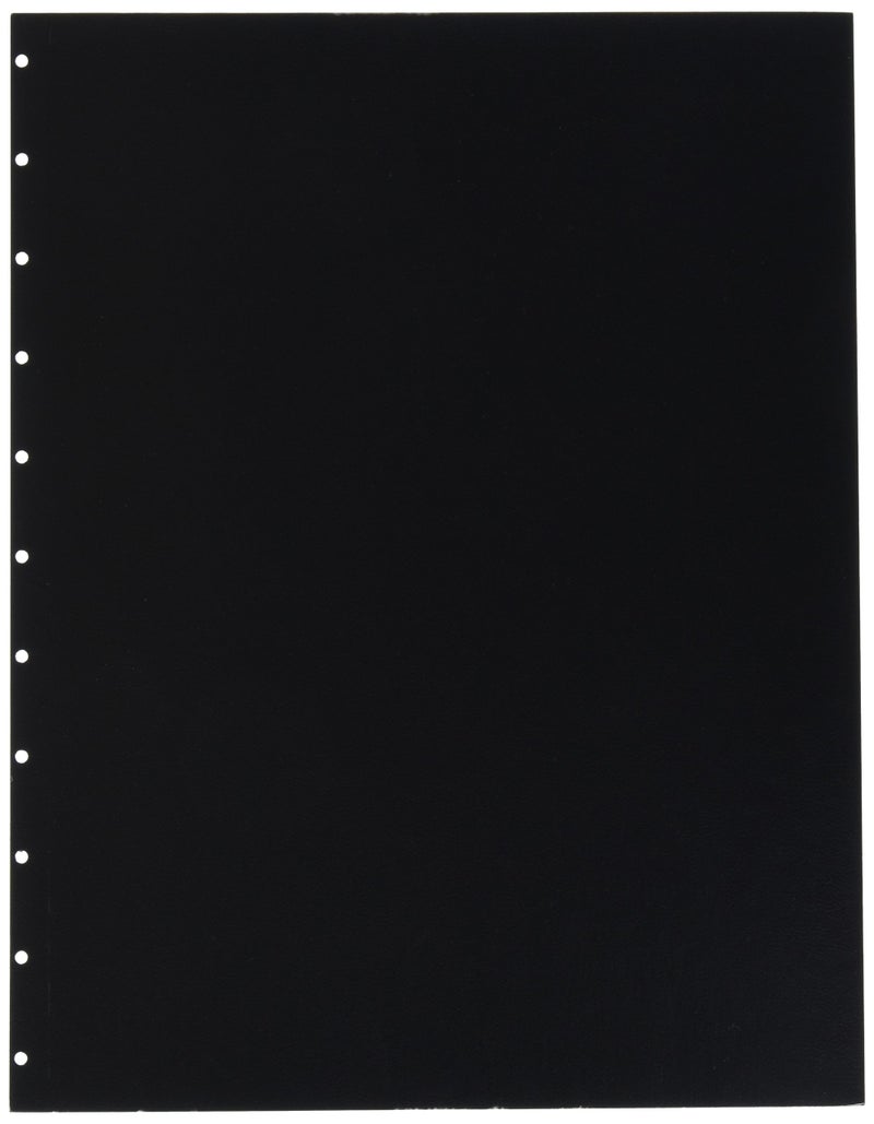 GBC VeloBind Leather Look Premium Presentation Covers, Non-Window, Square Corners, Black, 50 Pieces Per Box (9742230) - Image 1