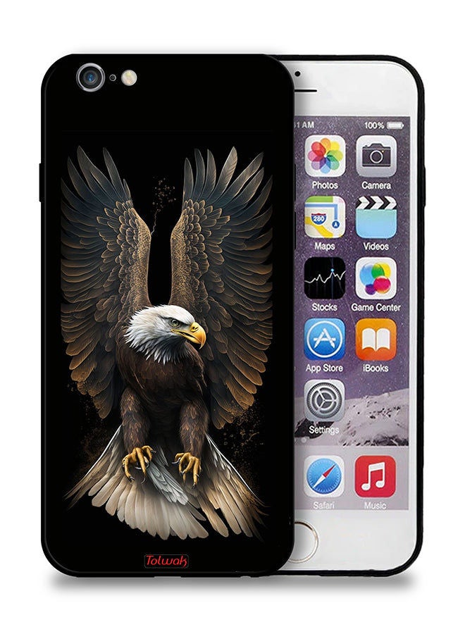 Tolwak حافظة حماية لأبل آيفون 6/6s بلس - نسر بأجنحة ممدودة - Image 1