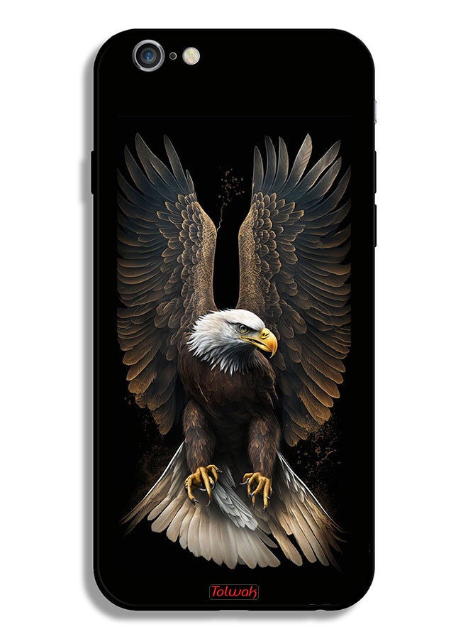 Tolwak حافظة حماية لأبل آيفون 6/6s بلس - نسر بأجنحة ممدودة - Image 2