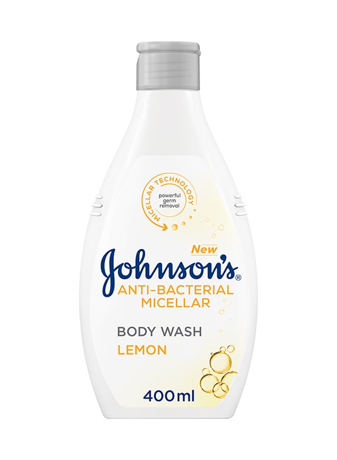 Johnson's Anti-Bacterial Micellar Body Wash Lemon Multicolour 400ml - Image 1