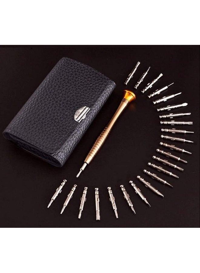 melfi Melfi 25 In 1 Mini Precision Screwdriver Kit Repair Tools - Interchangeable Mini Screwdrivers Set With Storage Case And Aluminum Alloy Handle For Mobile, Pc Laptop, Watch, Computers, Glasses Repair Etc  - Image 2