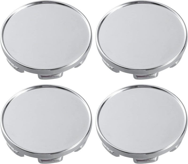 ACROPIX 53mm 6 Clips Wheel Rim Hub Center Caps Cover Silver Tone - Pack of 4 - Image 1