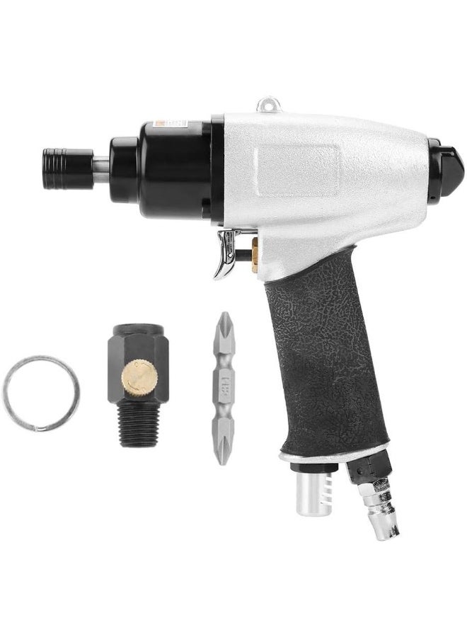 Pneumatic Air Screwdriver Tool, 1/4" Air Screw Driver Gun Impact Screwdriver Tool, 8000rpm Air Screwdriver Reversible Type Industry Professional Screw Driver, for Containers, Electrical Appliances  - Image 1
