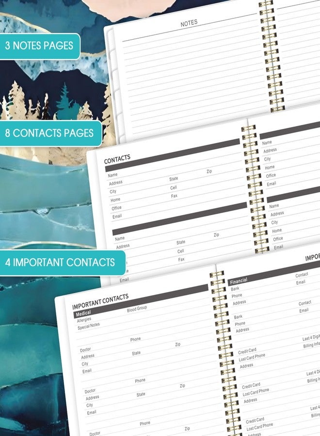Pinchoco Monthly Planner 2026-2031 - 5 Year Monthly Calendar 2026-2031, Jul.2026 - Jun.2031, 9" x 11", 60 Months with Tabs, Double-Side Pocket, Holidays, Pages, Elastic Closure - Image 4