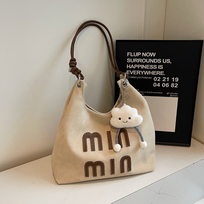 Frosted Retro Bag Women'S Large Capacity Casual Shoulder Handbag Women'S Work Commuter Tote Bag - Image 1
