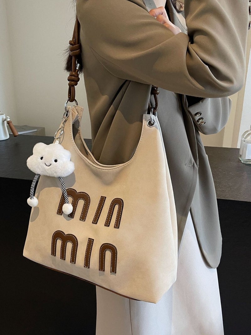 Frosted Retro Bag Women'S Large Capacity Casual Shoulder Handbag Women'S Work Commuter Tote Bag - Image 5