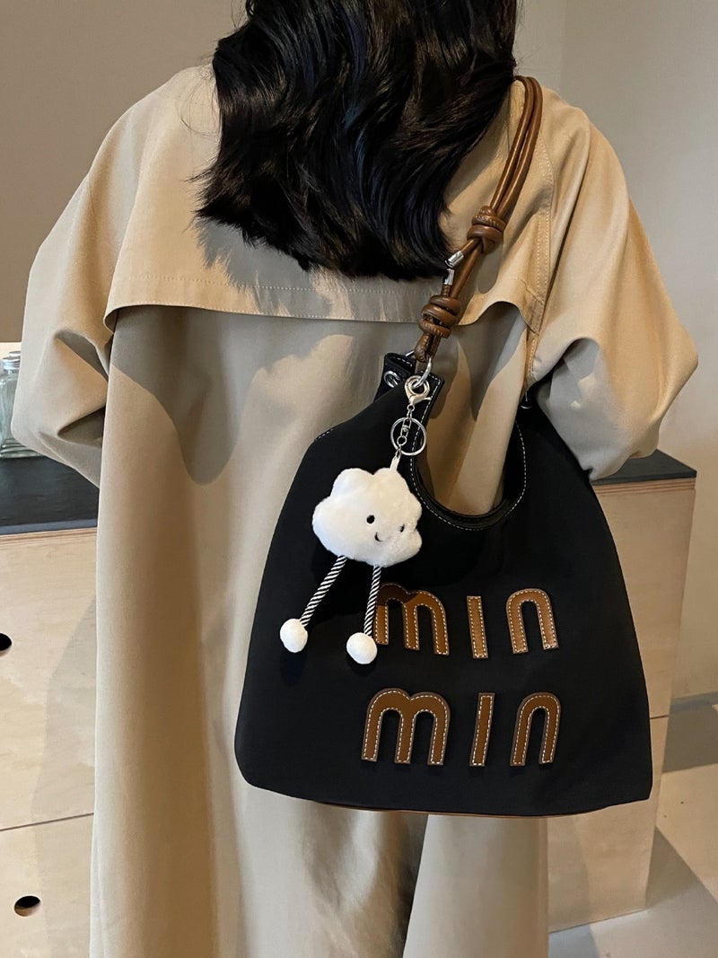 Frosted Retro Bag Women'S Large Capacity Casual Shoulder Handbag Women'S Work Commuter Tote Bag - Image 3