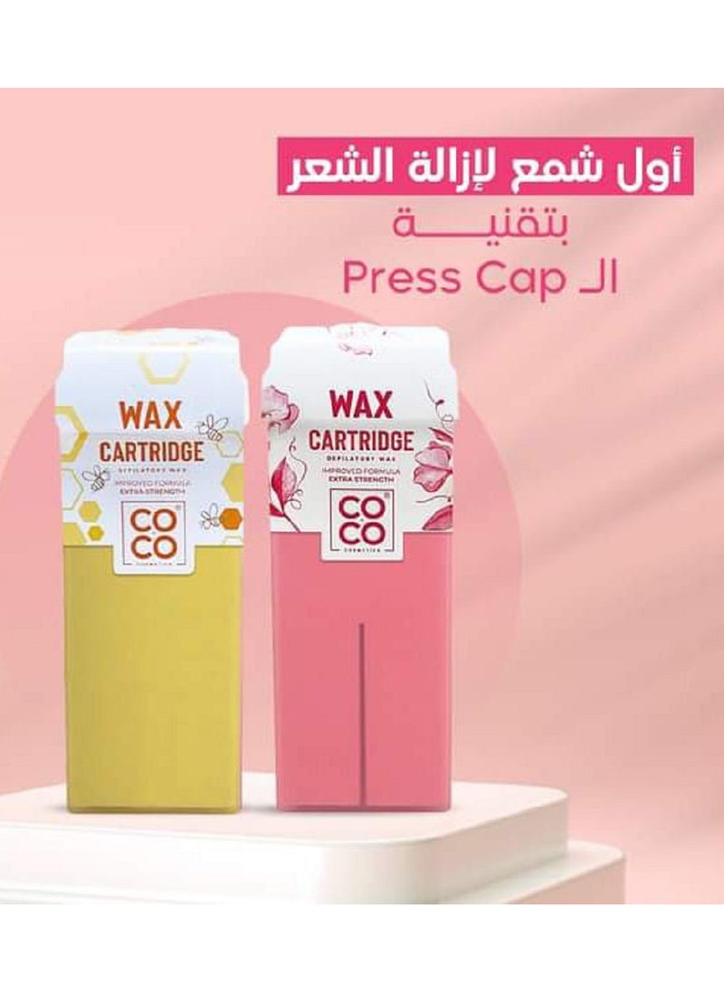 Coco - Coco Wax For Body Hair Removal, 2 Pieces, Pres cap technology - Image 1